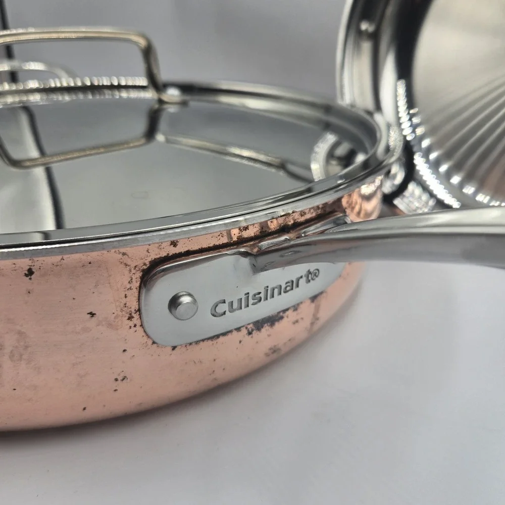 Cuisinart CTP33-30H Copper Stainless 5 Qt Saute Pan W/Lid & 10